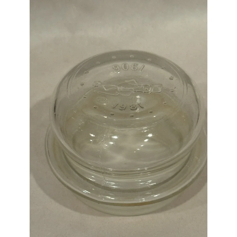 Vintage 1981 75th Anniversary Planters Mr. Peanut Glass Jar with Lid Cannister